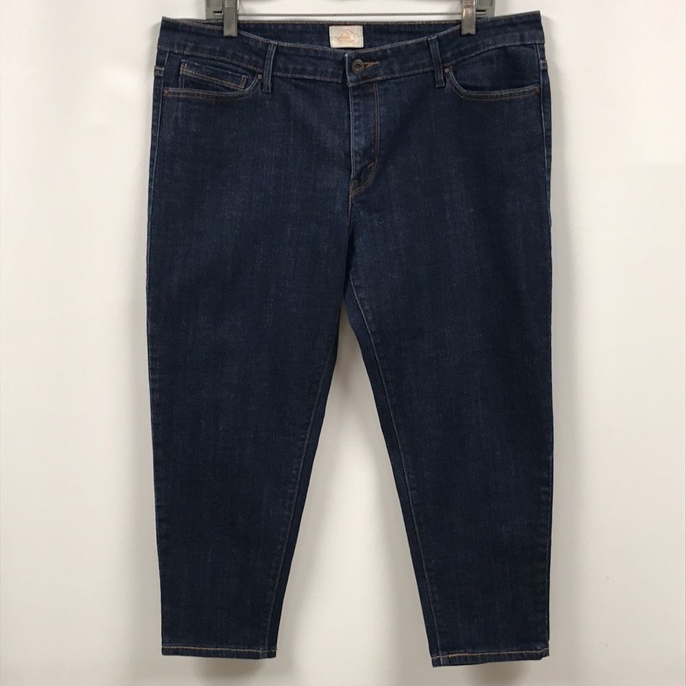 LEVI'S SAN FRANCISCO Denim Jean Capri Skimmer Womens Size 38 Ankle Crop Bermuda‎